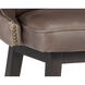 Ariana 38.75 inch Havana Dark Brown Swivel Counter Stool, Swivel